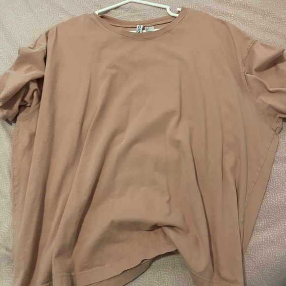 H&M pink oversized t shirt size XL - Picture 3 of 3